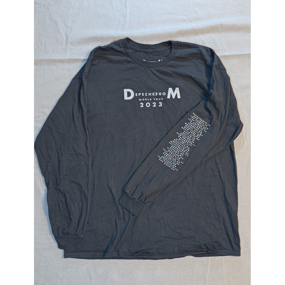 Depeche Mode World Tour 2023 Long Sleeve T Shirt Black Mens Sz XL